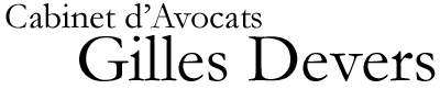 Cabinet d'avocats Gilles DEVERS Logo